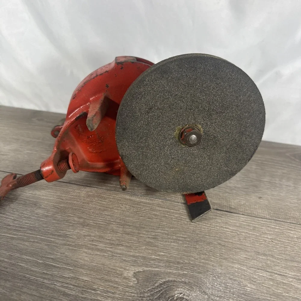 Cruso Hibbard Spencer Bartlett & CO Vintage Hand Crack  Bench Grinder NO 15